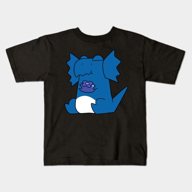 Blueberry Dilophosaurus Kids T-Shirt by saradaboru